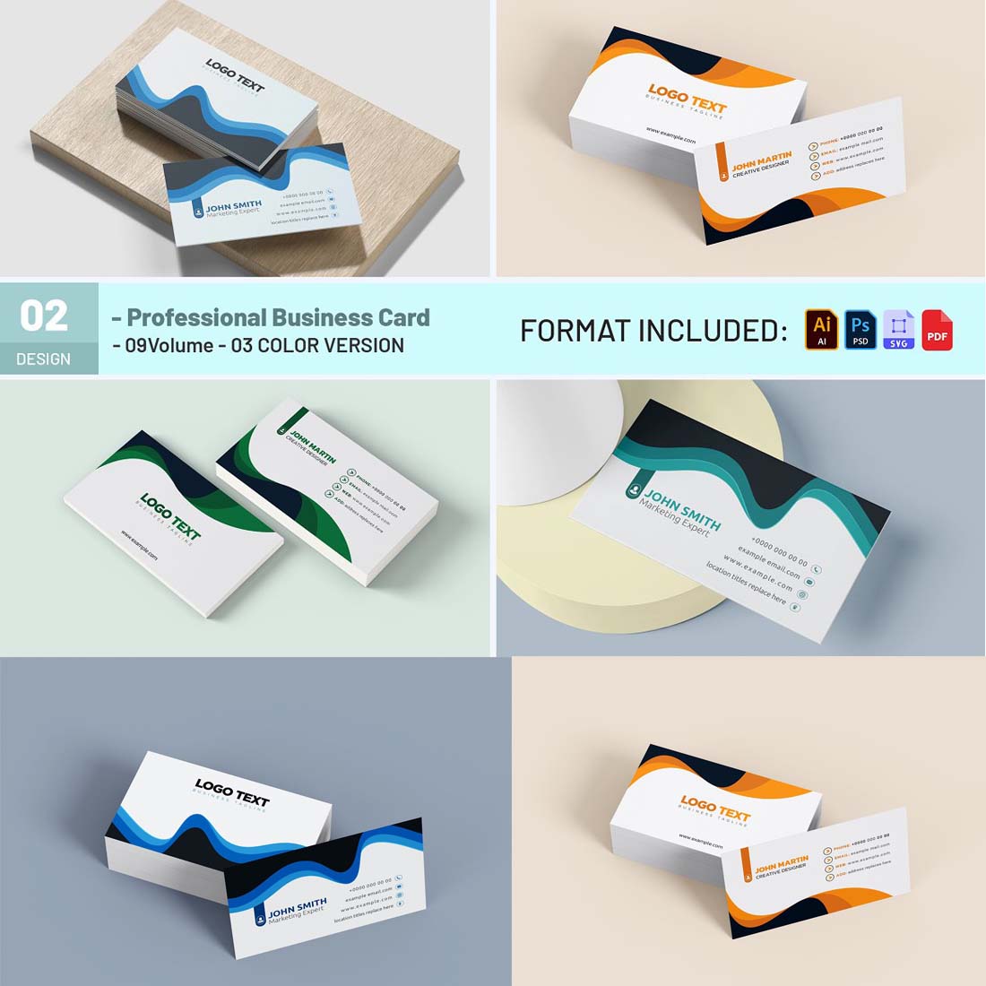 Unique Business Card Design cover image.