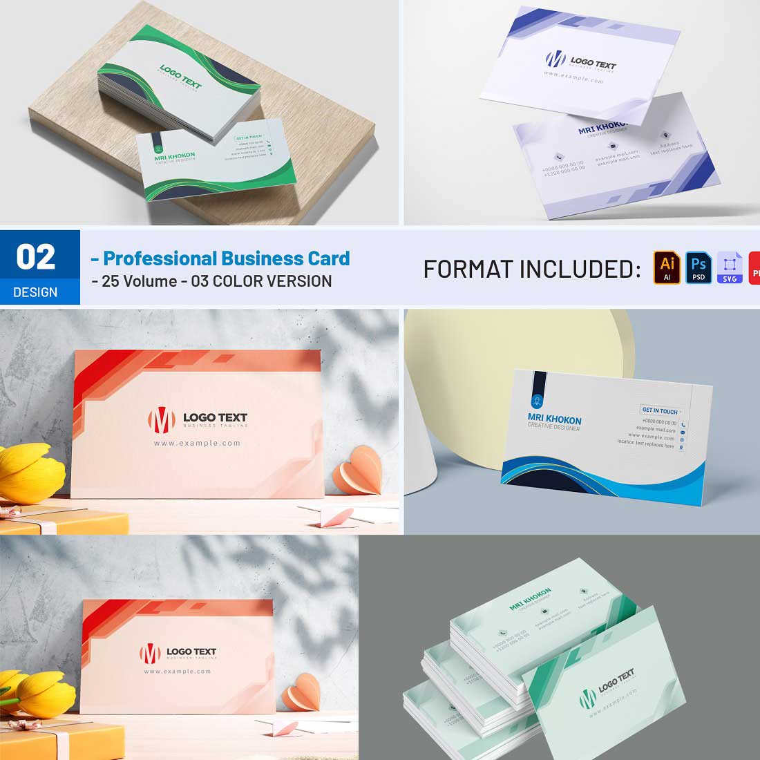 Best Modern Business Card Templates cover image.