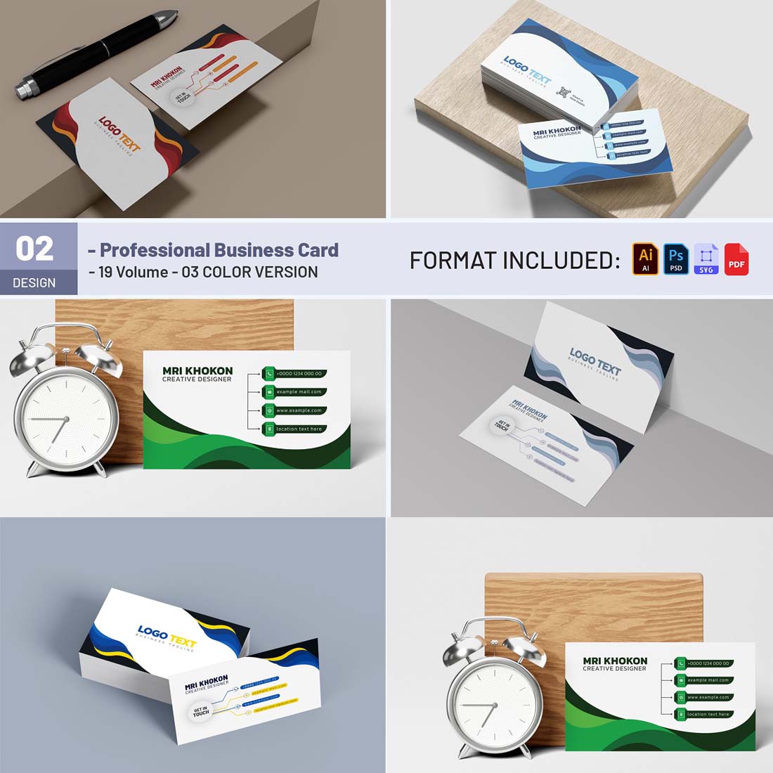 Unique Business Card Design cover image.