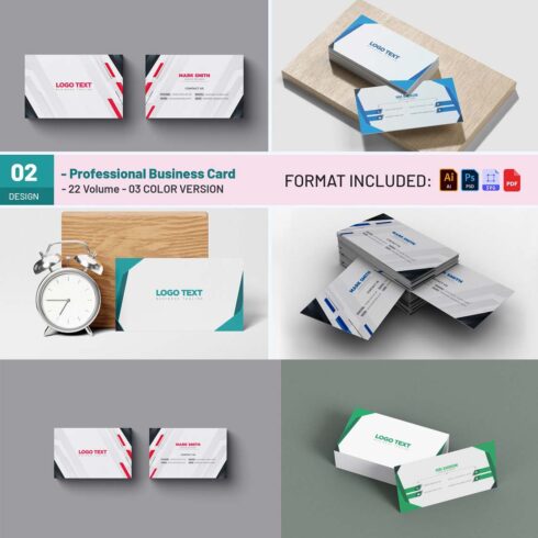 Abstract Business Card Design cover image.