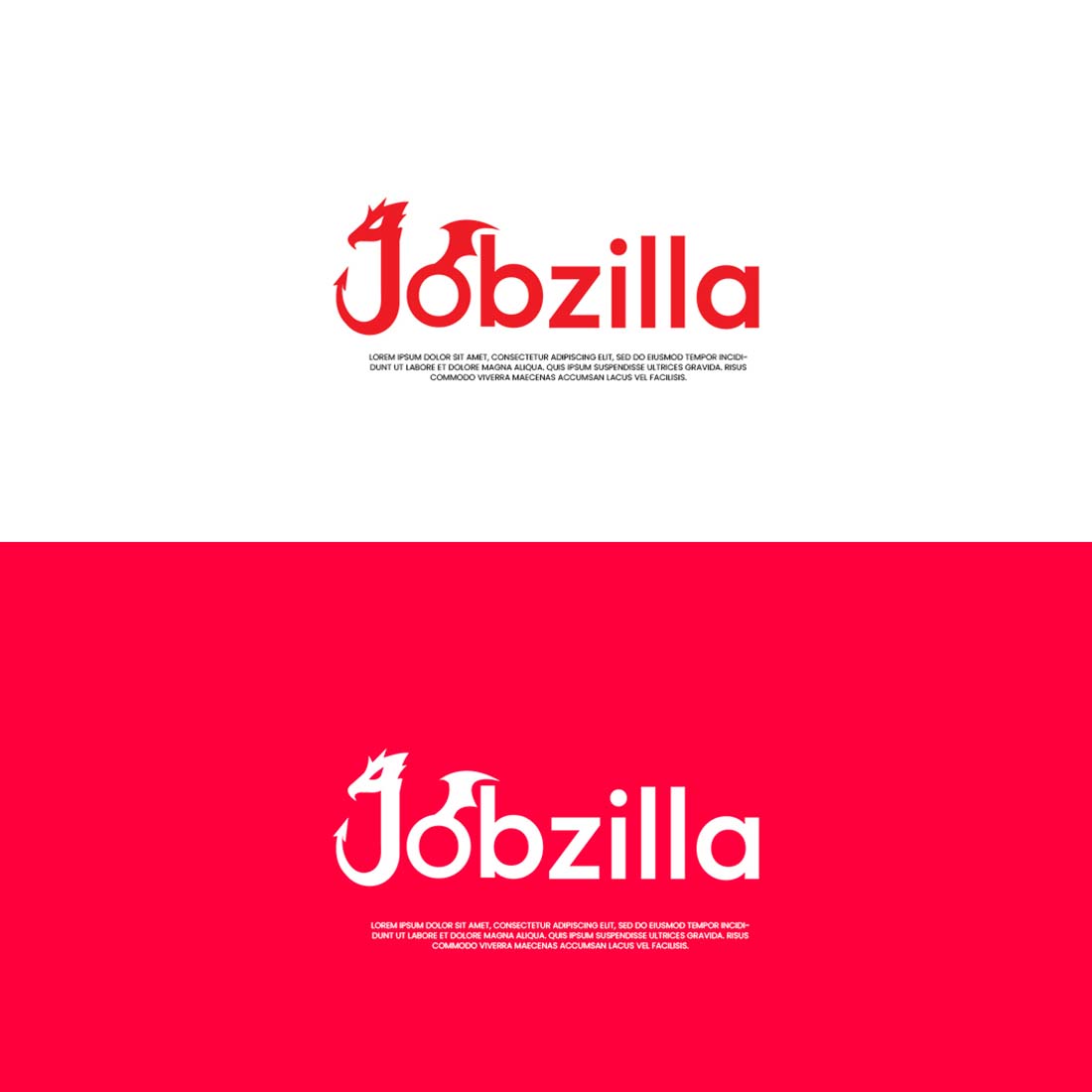 Lettermark Logo Jobzilla preview image.