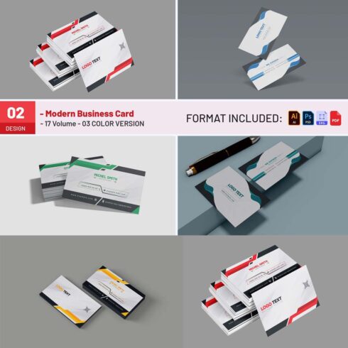Best Modern Unique Business Card Templates cover image.