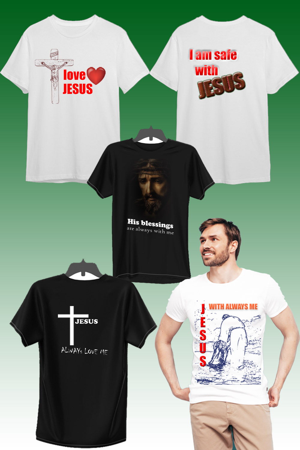 JESUS CRIST BEST Design in T-Shirt 2023 High Res pinterest preview image.