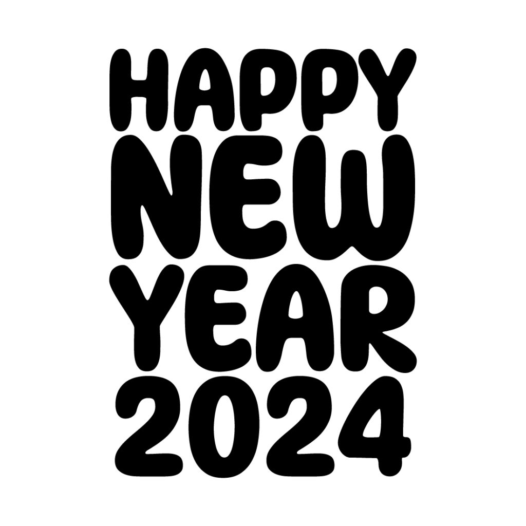 HAPPY NEW YEAR 2024 T SHIRT DESIGN - MasterBundles