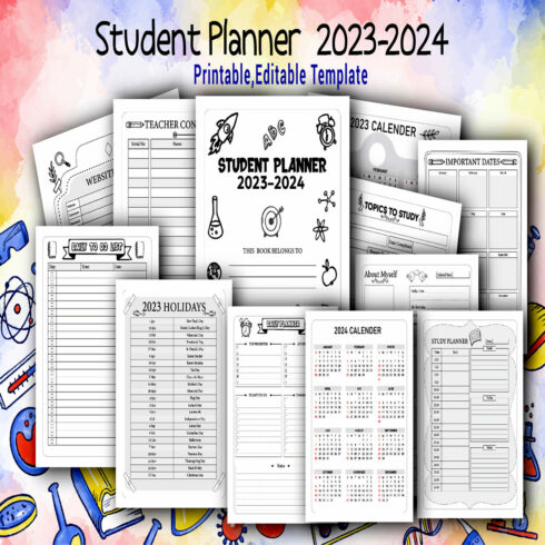 Student Planner 2023-2024 cover image.