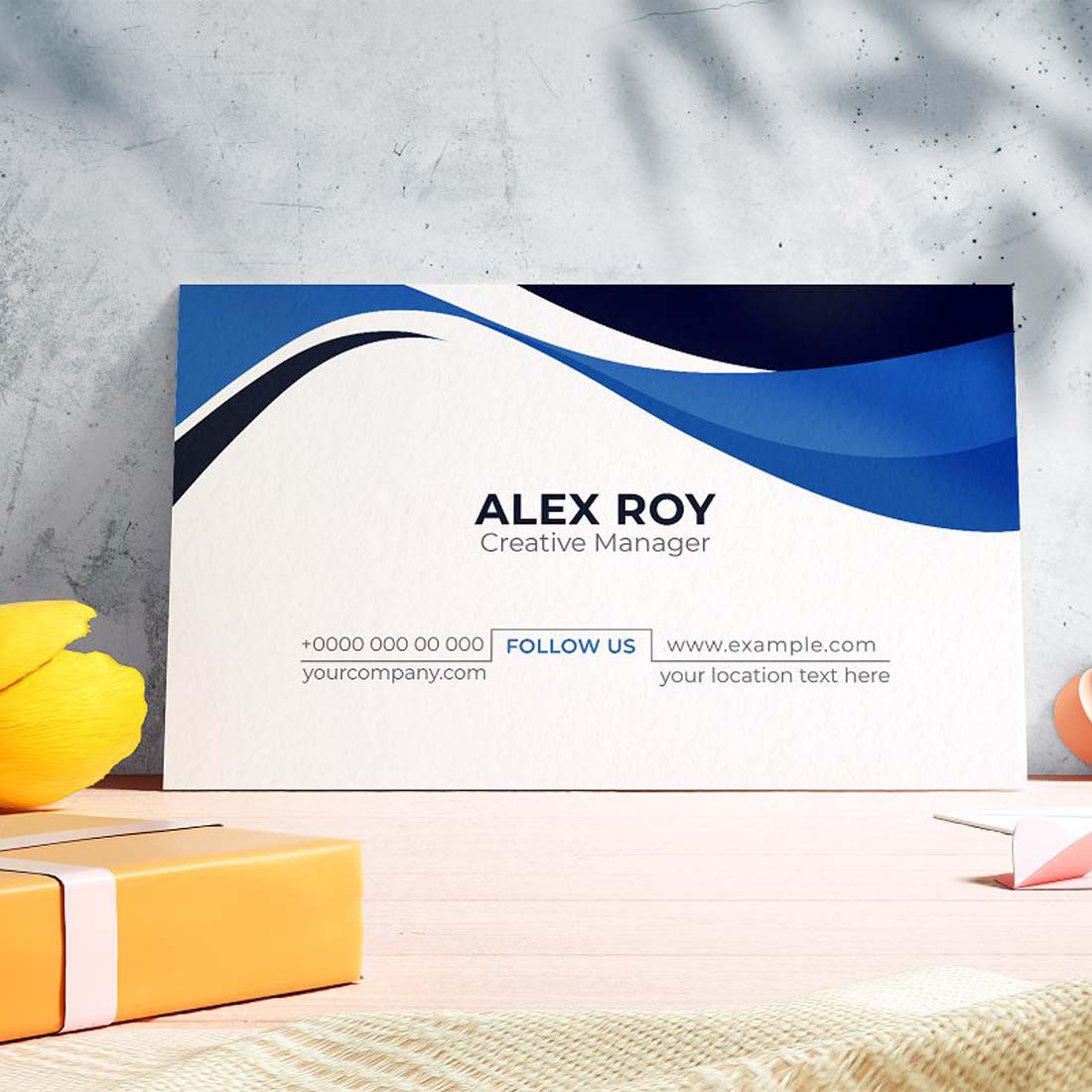 Modern Business Cards Template preview image.