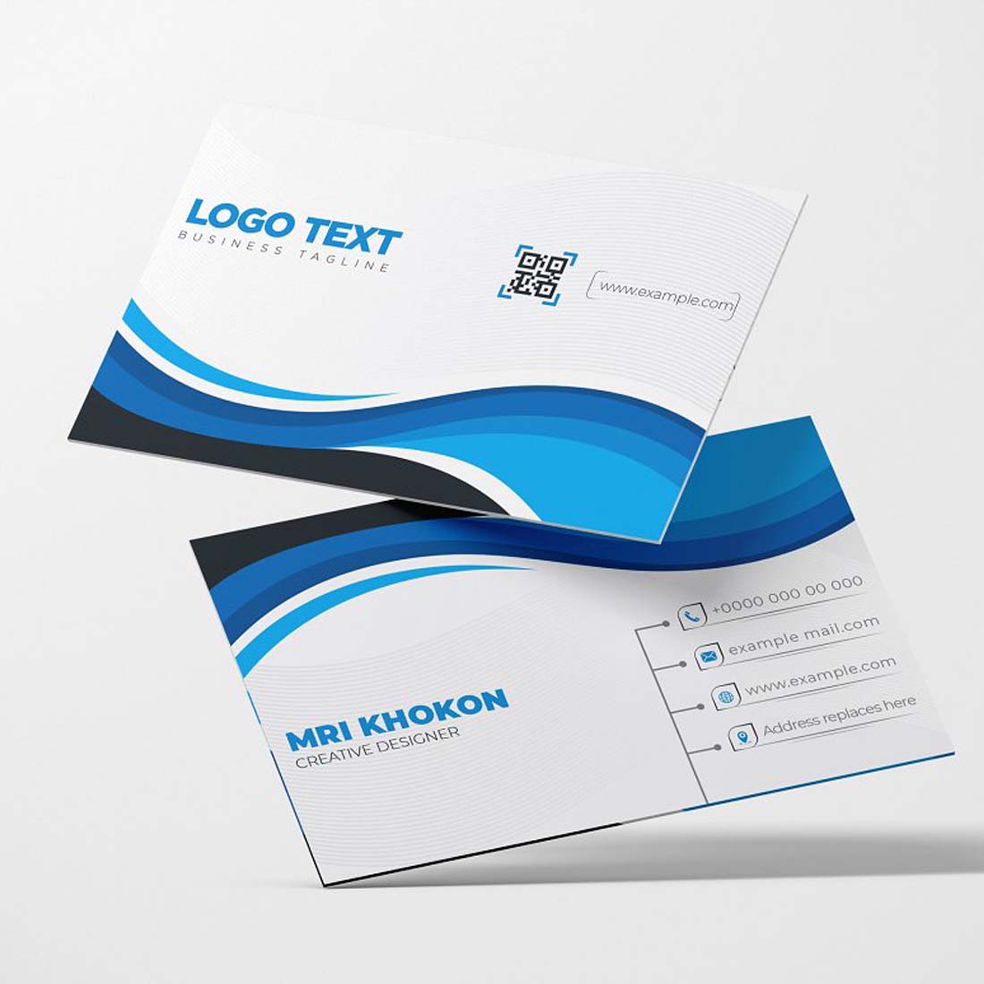 Professional Business Card Template preview image.