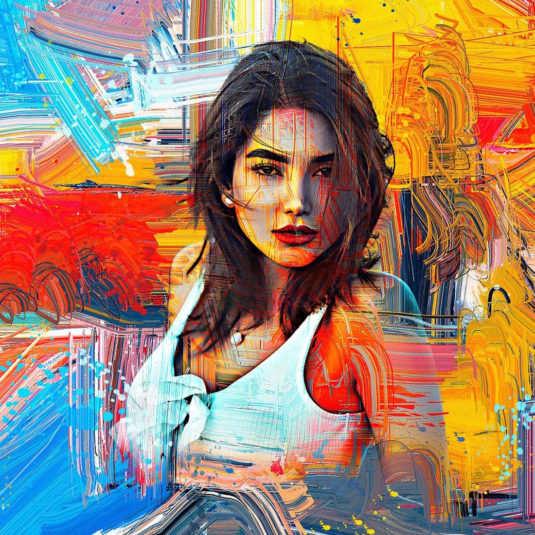 Abstract Portrait Art Concept Photos preview image.