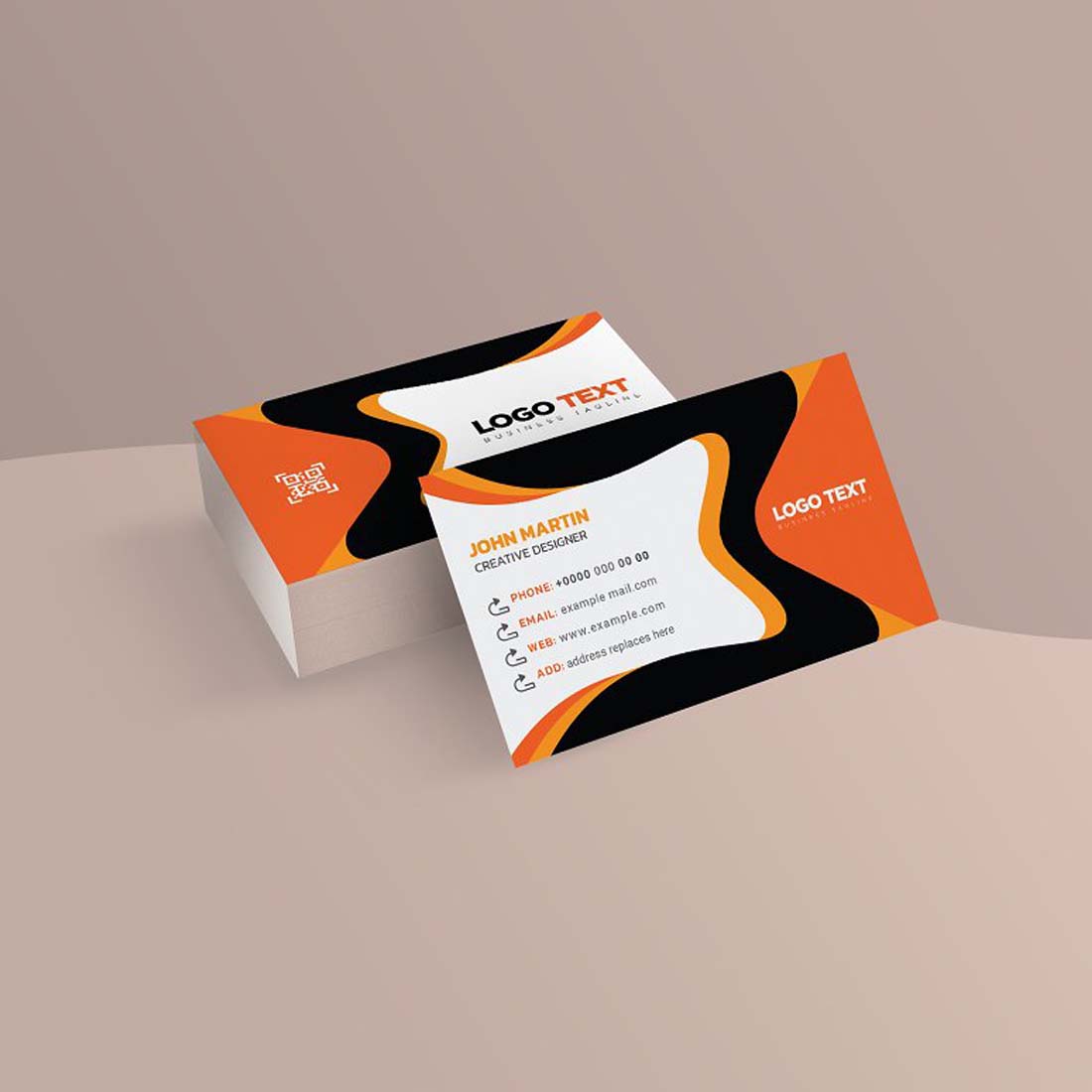 Professional Business Card Template preview image.