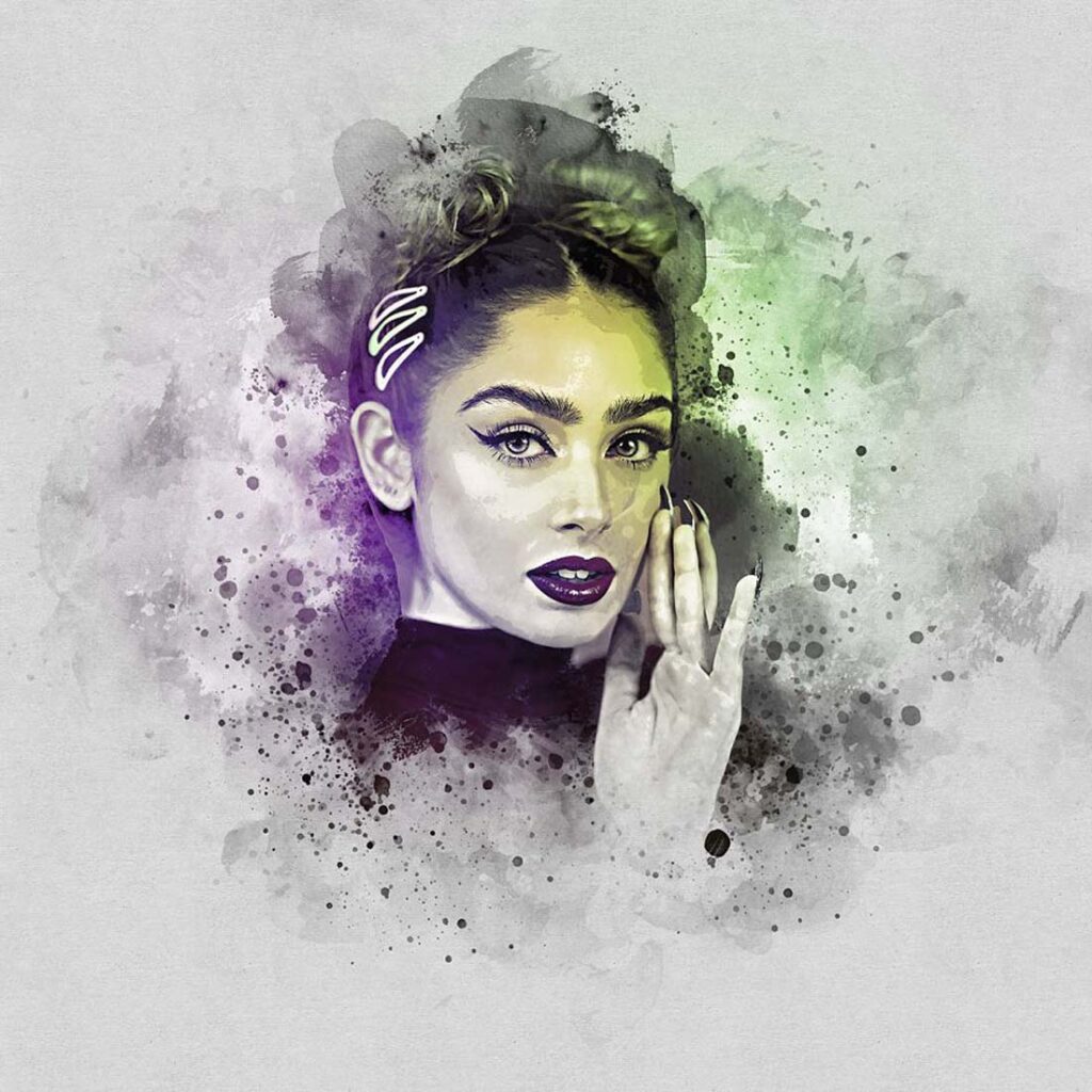 Watercolor Realistic Paint Effect MasterBundles