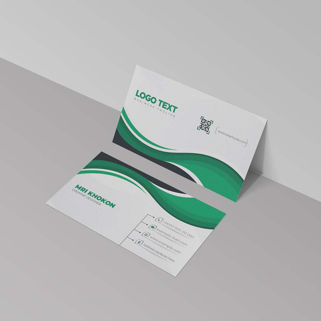 Professional Business Card Template preview image.