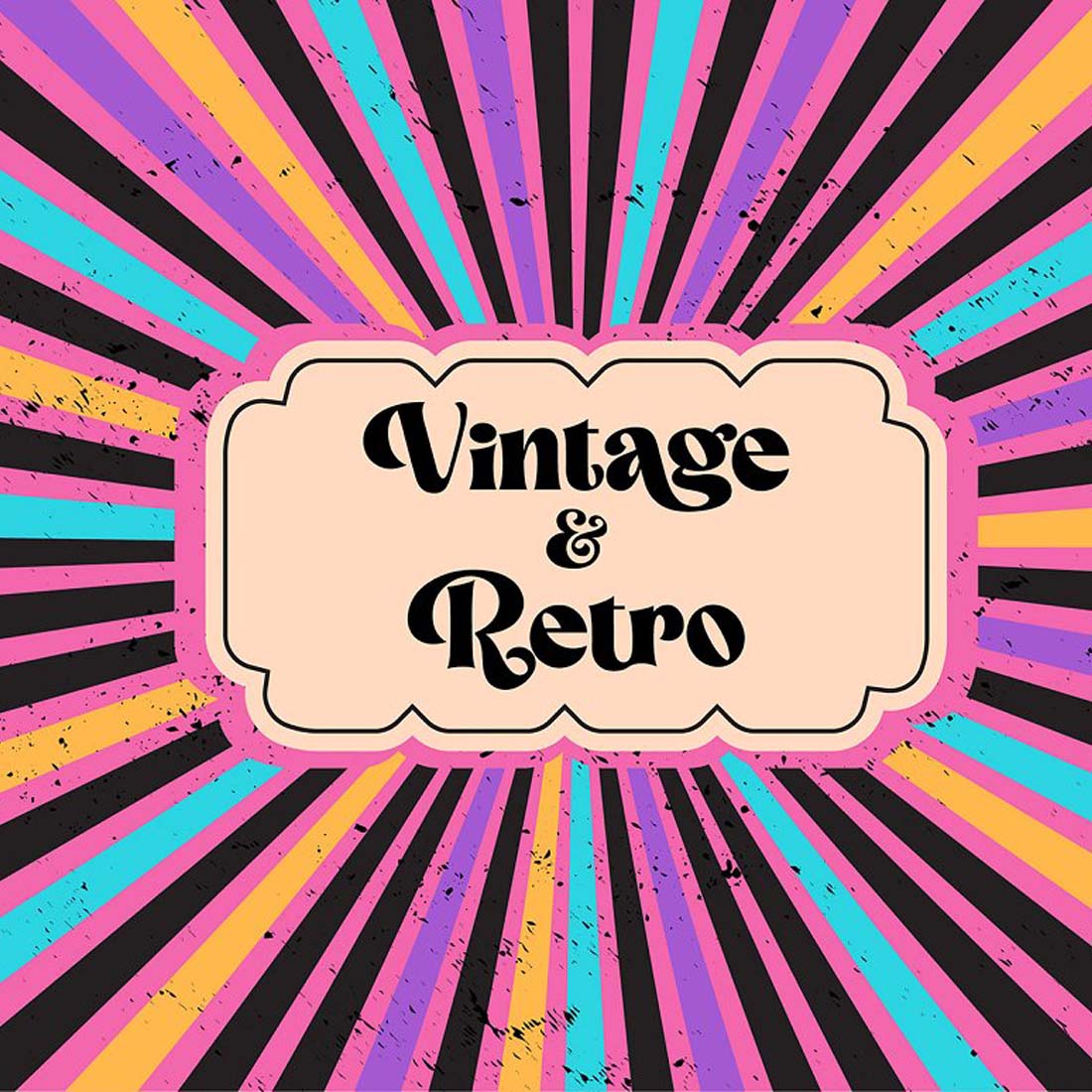 51 Vector Retro Background preview image.