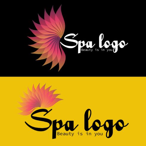 minimalist spa logo , beauty logo design cover image.