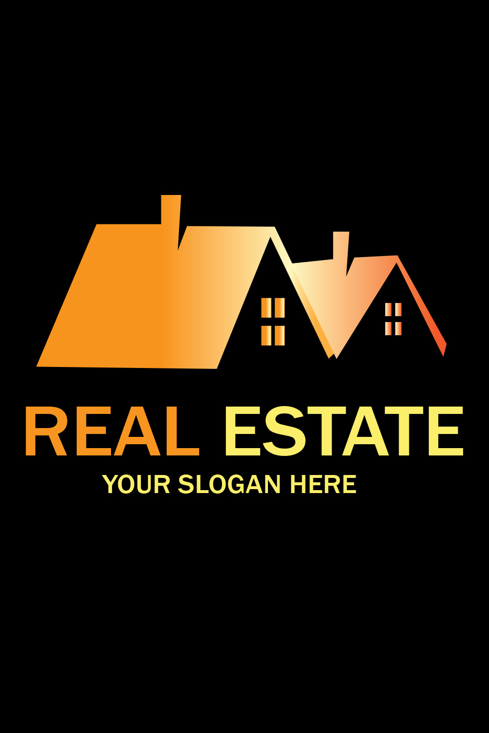2 Beautiful Real Estate Logo designs only on 11$ pinterest preview image.