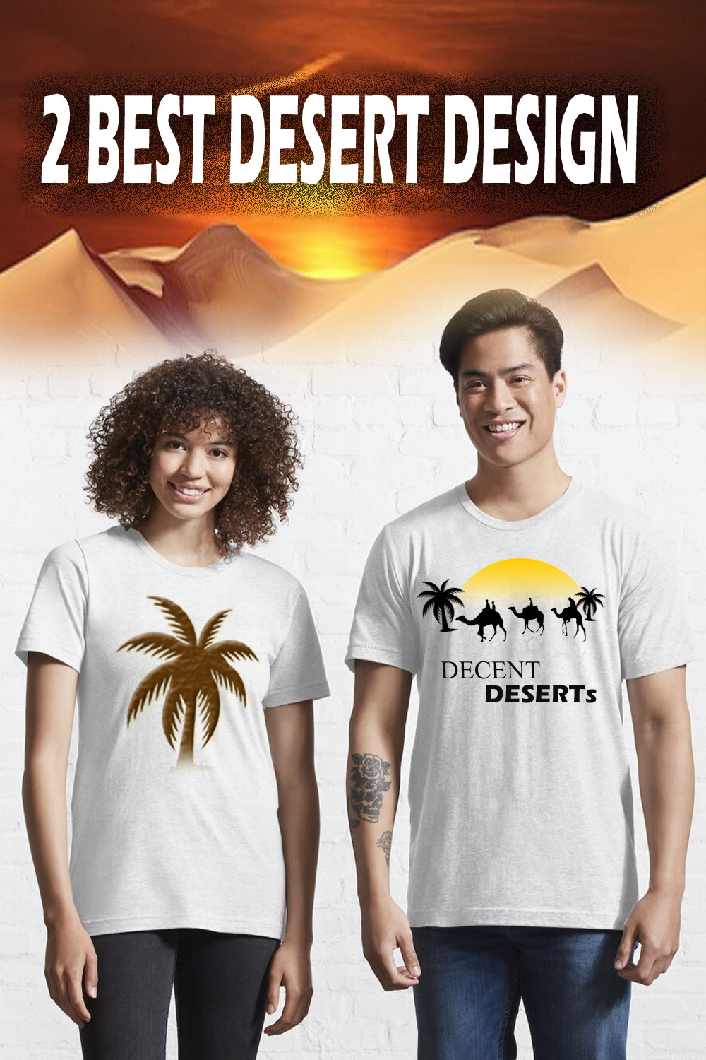 DECENT DESERT T-Shirt DESIGN High Res 2023 pinterest preview image.