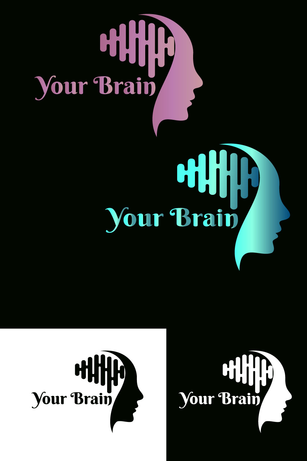 brain logo pinterest preview image.