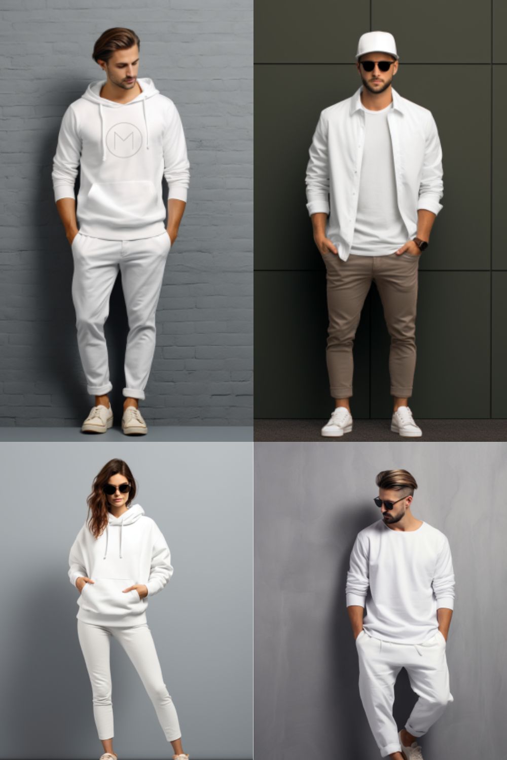 4 clothing mockups pinterest preview image.