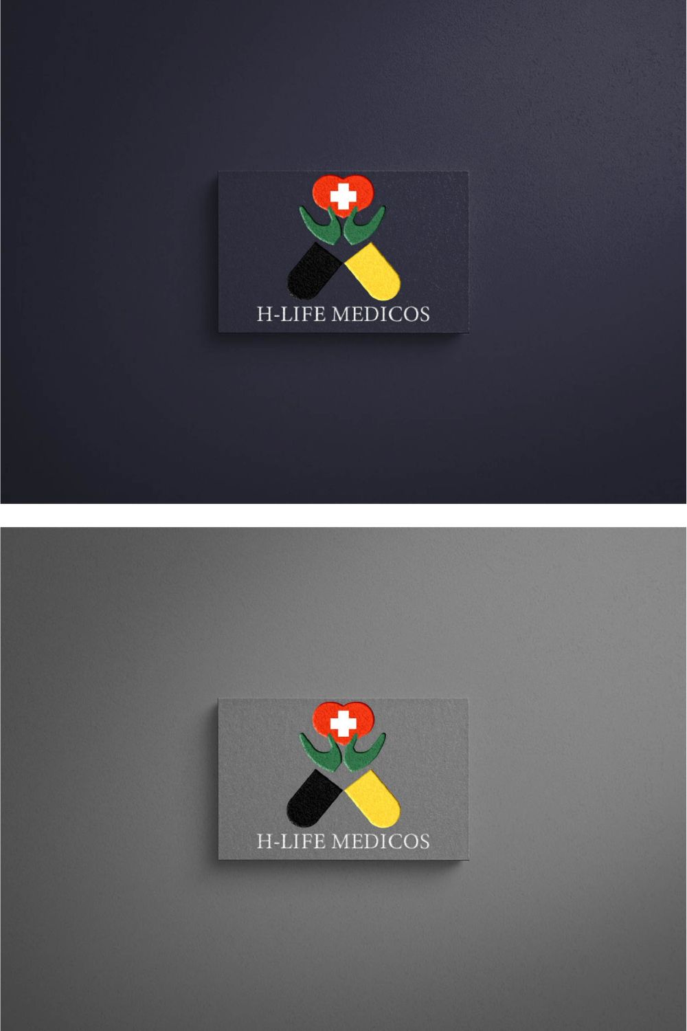 Health & Medical Modern Logo Design pinterest preview image.