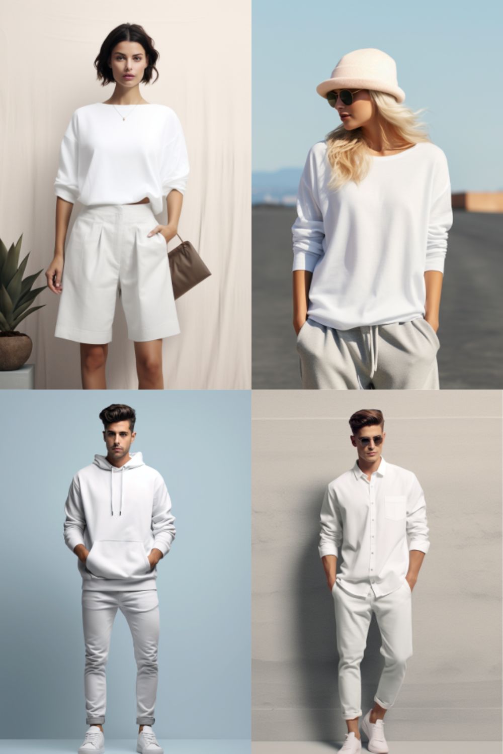 4 clothing mockups pinterest preview image.