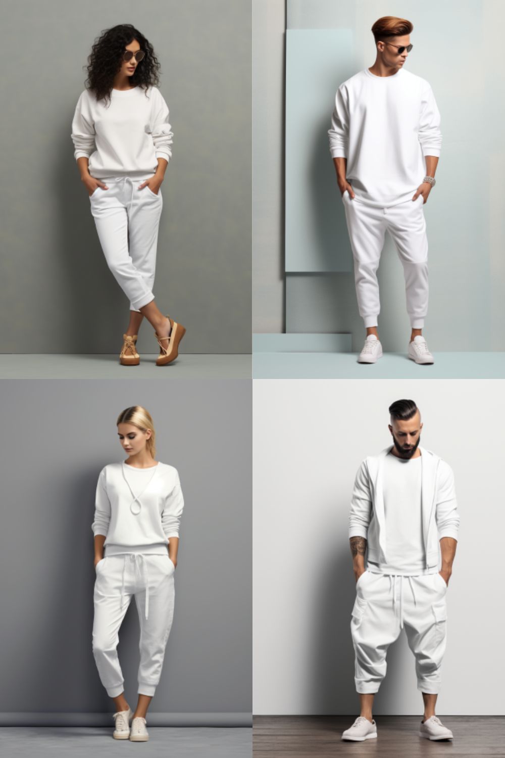 4 clothing mockups pinterest preview image.