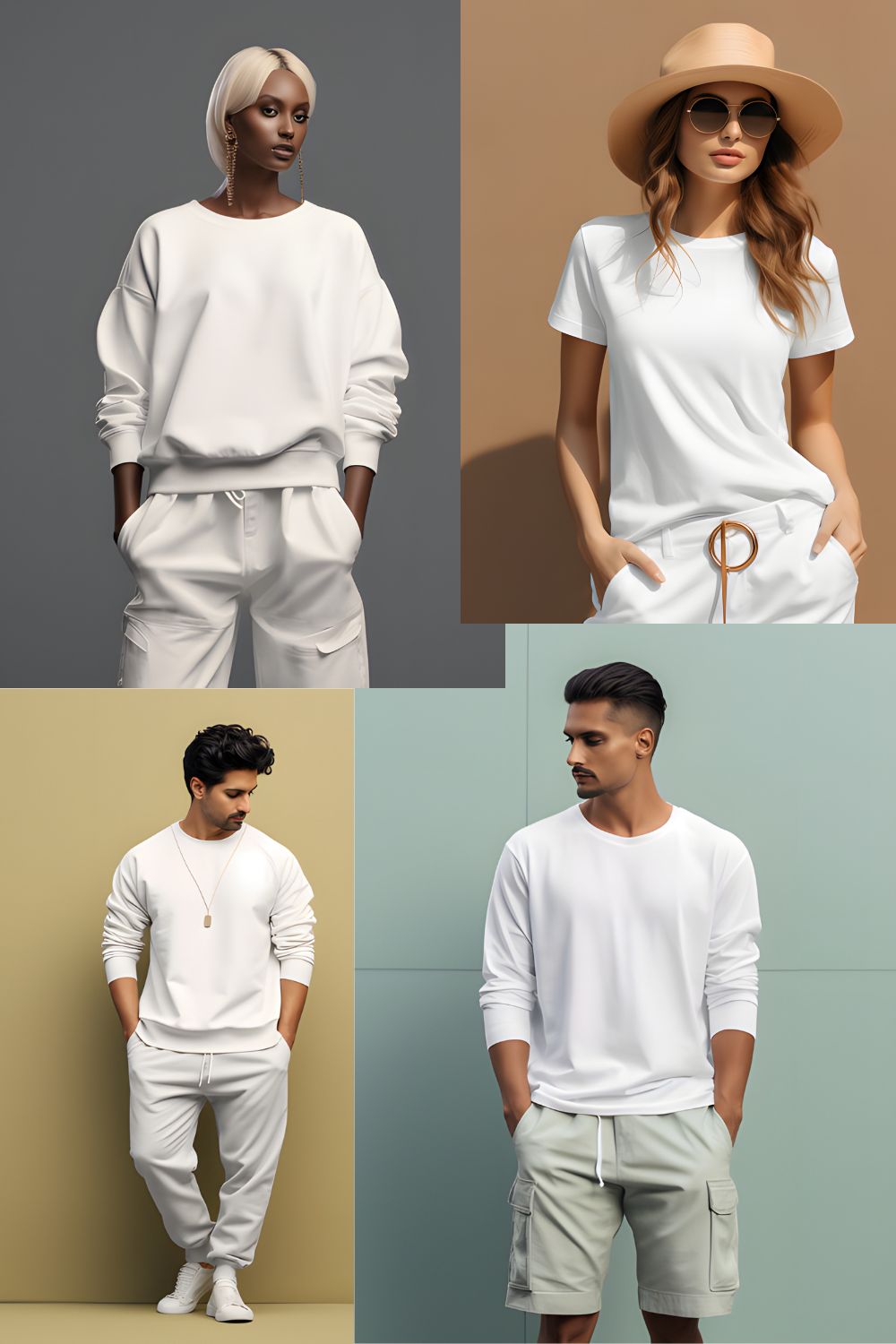 Clothes Mockups pinterest preview image.