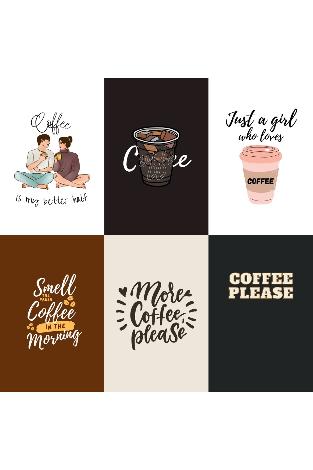 Coffee Lovers T-shirts pinterest preview image.