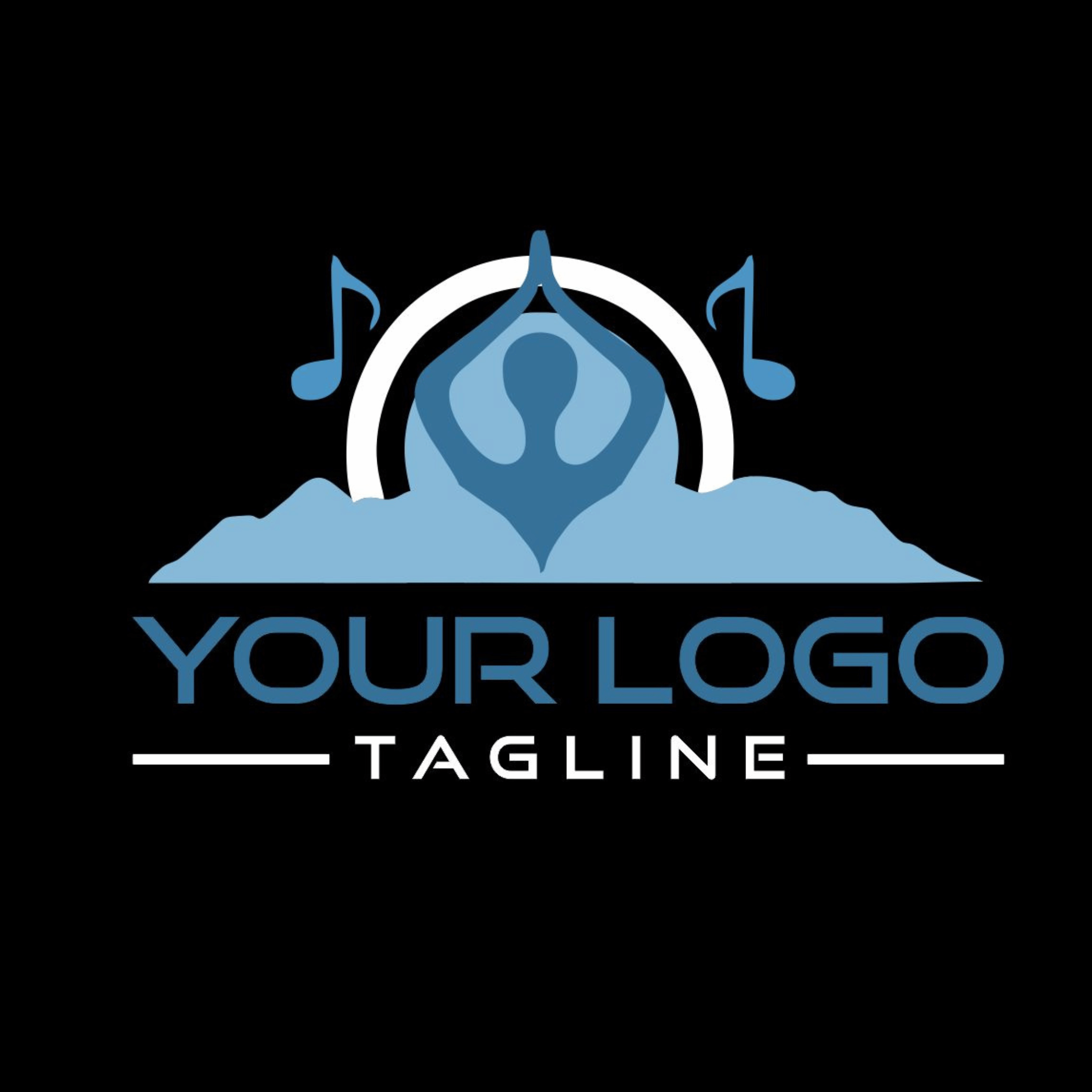 Yoga & Music Logo cover image.