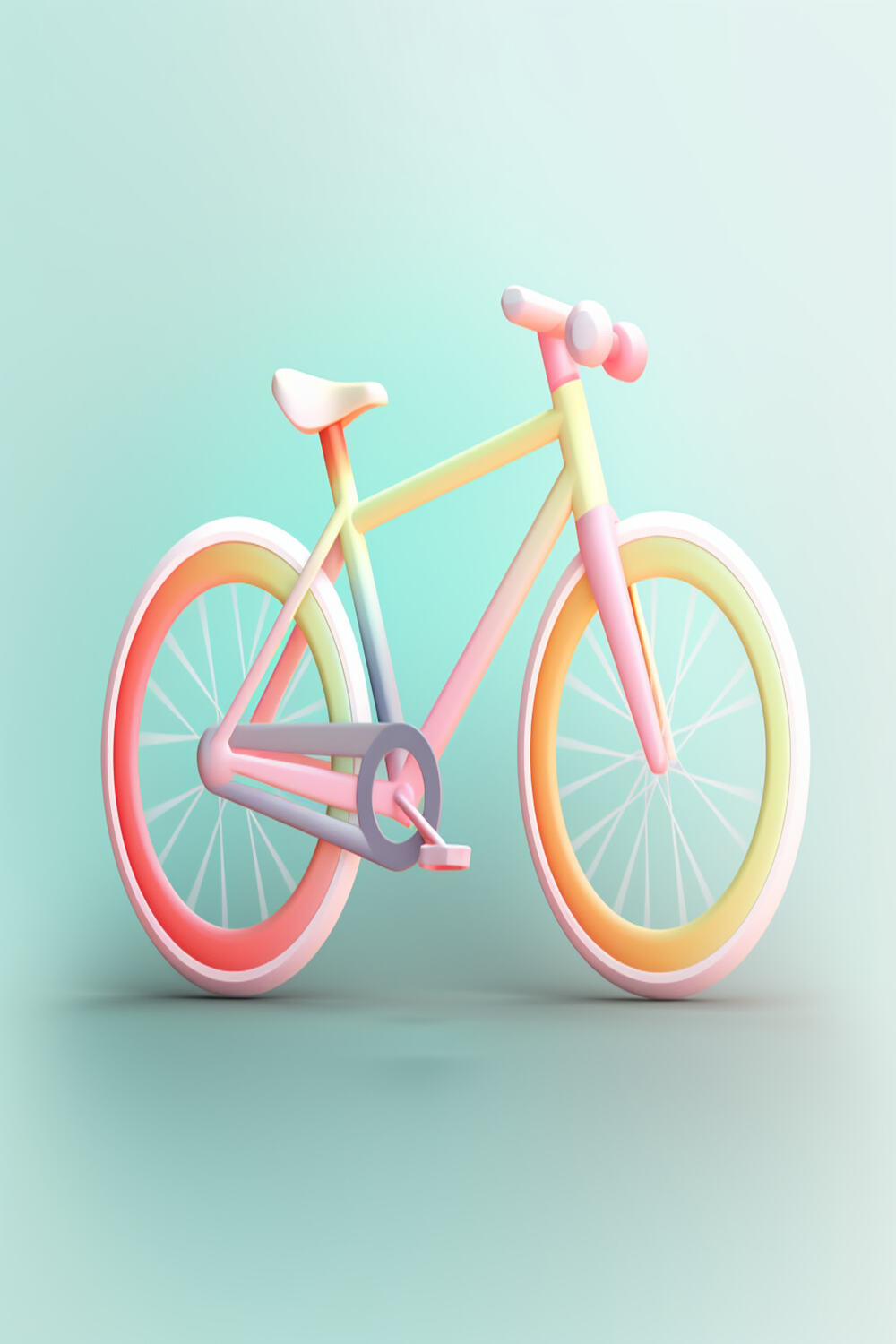 bicycle 3d model pinterest preview image.