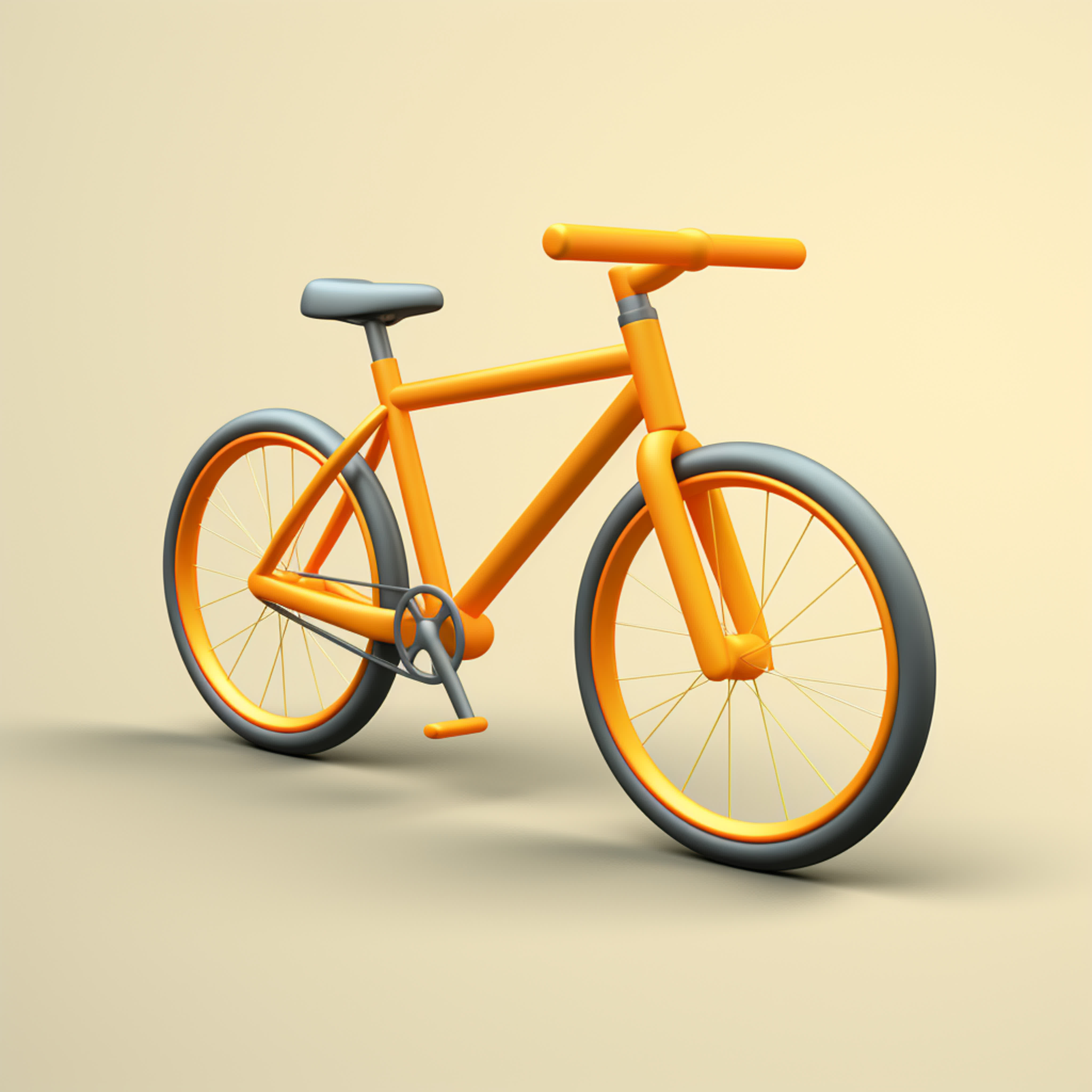 bicycle 3d model preview image.