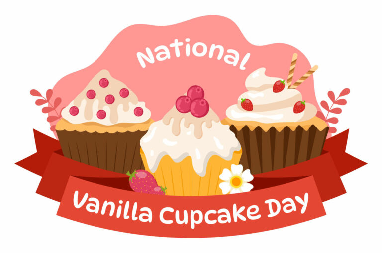 10 National Vanilla Cupcake Day Illustration MasterBundles