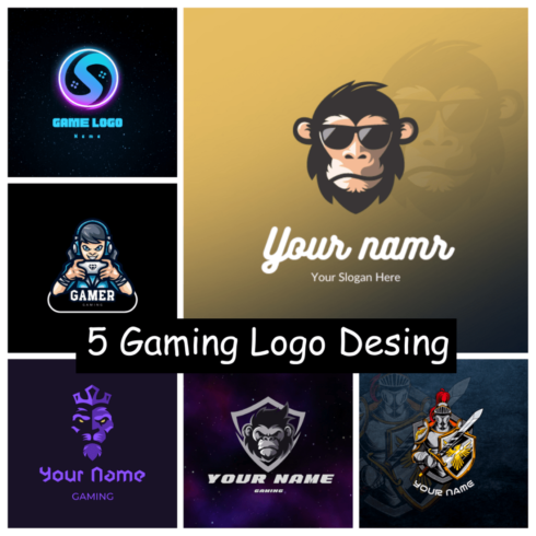 CREATIVE GAMING LOGO DESIGN BUNDLES cover image.