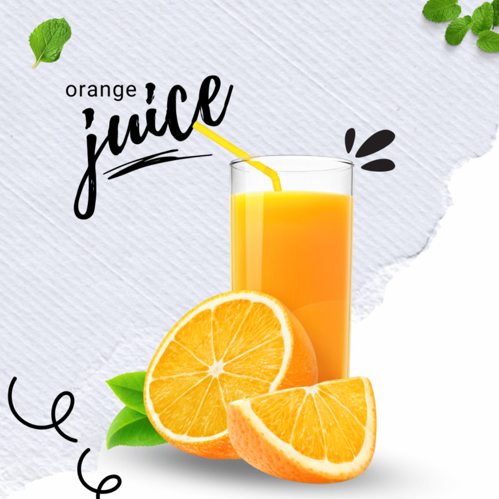 pure orange juice pinterest preview image.