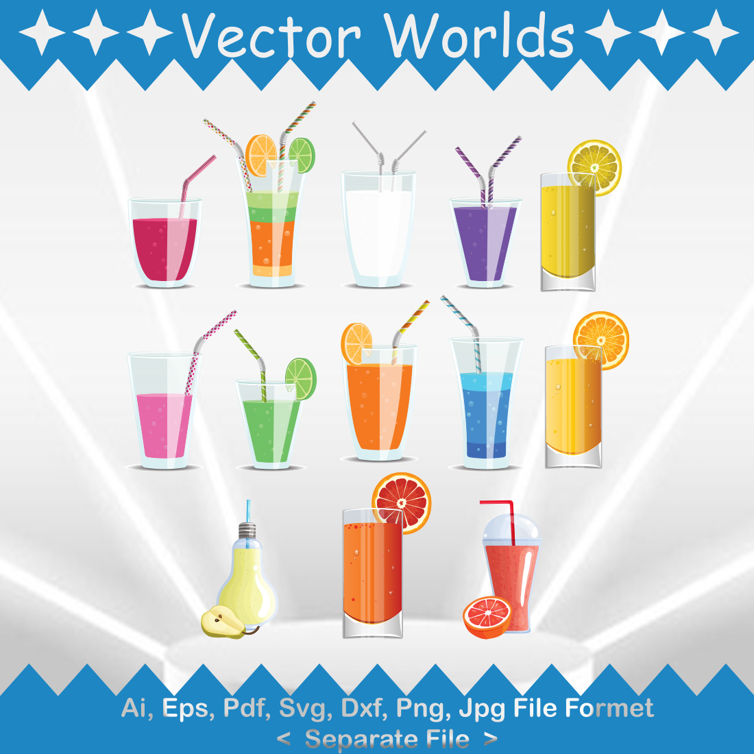 Juice SVG Vector Design cover image.