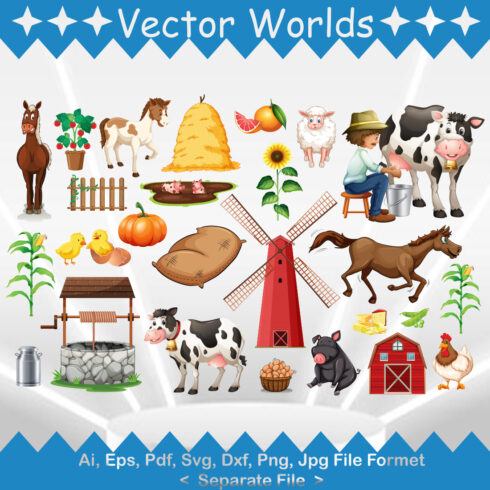 Farm SVG Vector Design cover image.