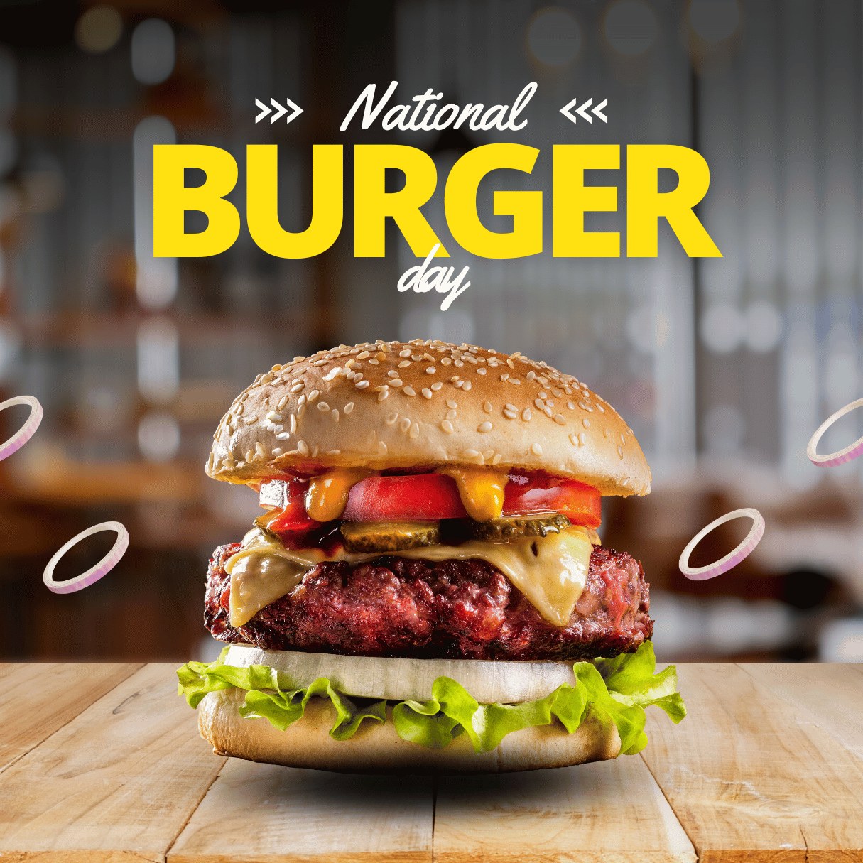 national burger day pinterest preview image.