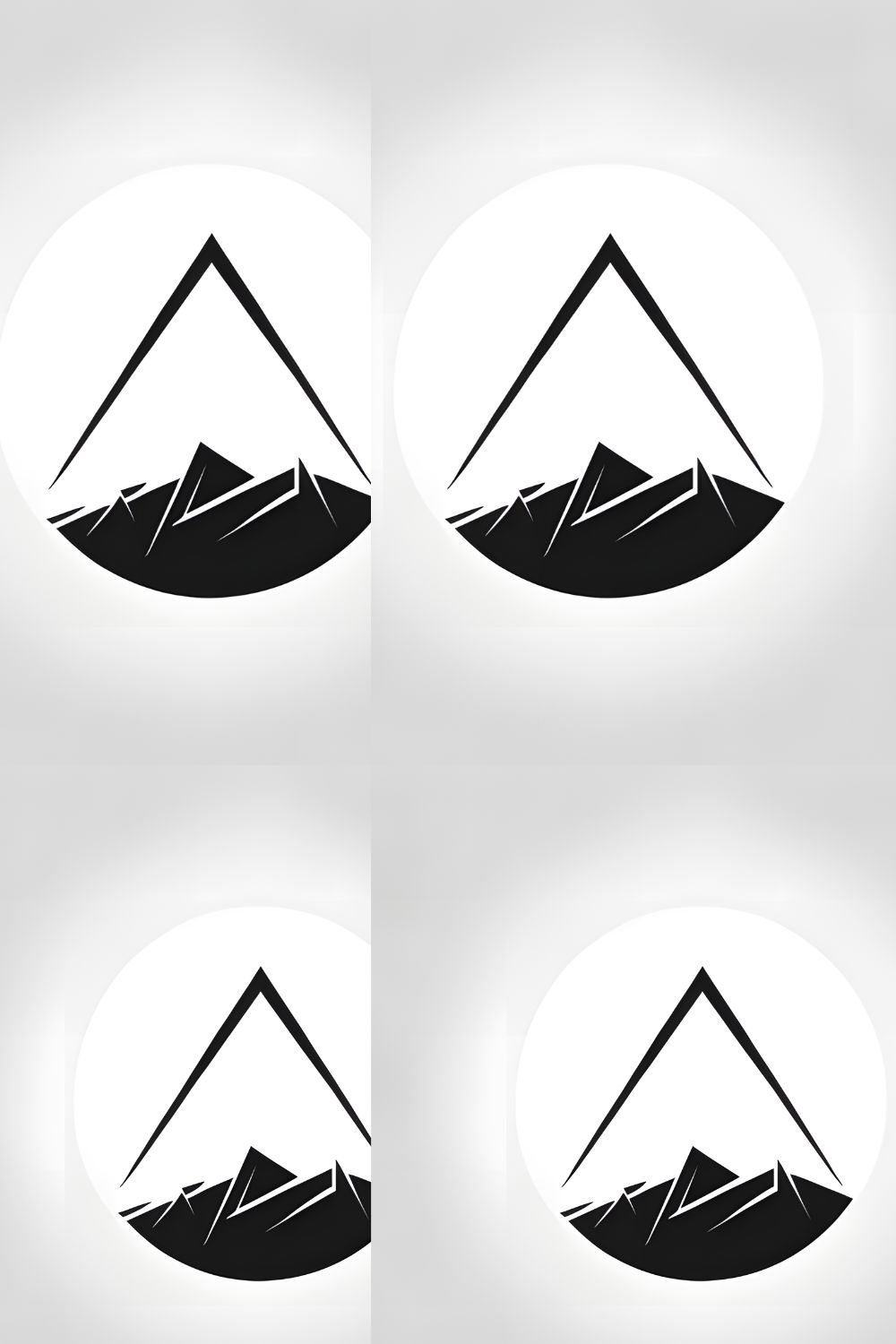 Monochrome Logo pinterest preview image.