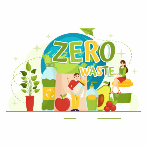 12 Zero Waste Vector Illustration cover image.