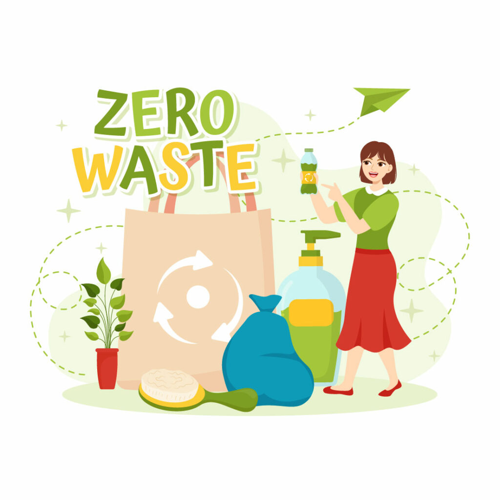 12 Zero Waste Vector Illustration - MasterBundles