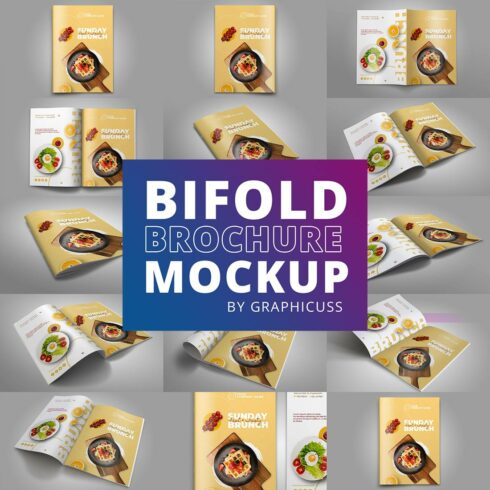 A4 Bifold Brochure Mockup 07 cover image.
