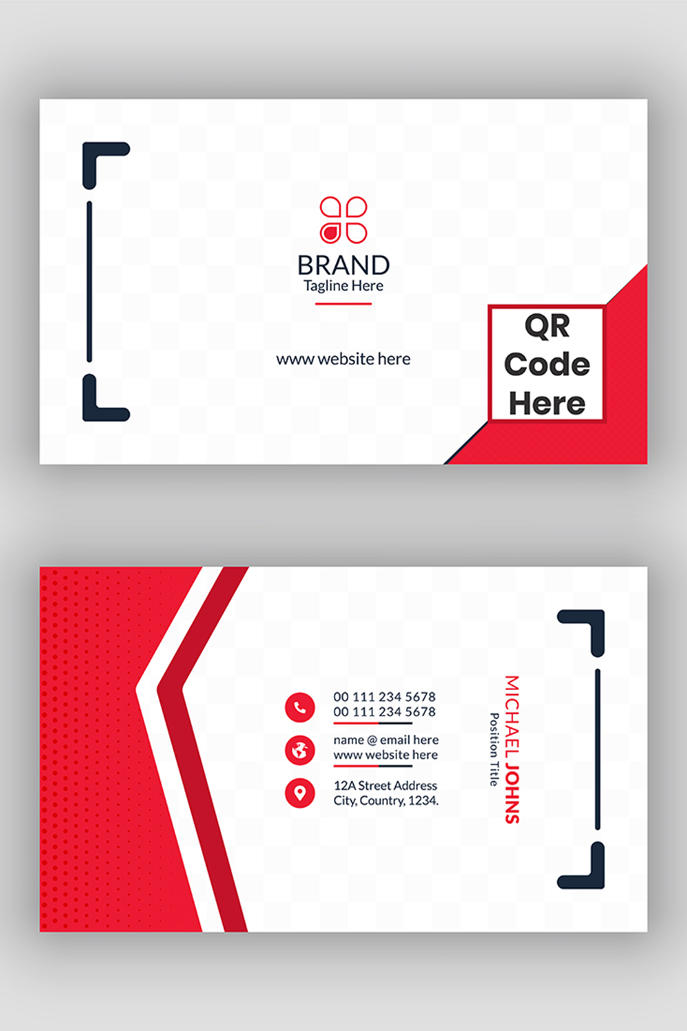 Restaurant Fast Food Business Cards pinterest preview image.