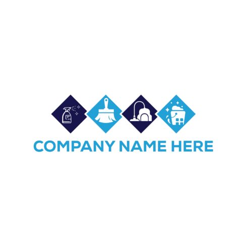 House Cleaning Logo or Icon Design Vector Image Template cover image.