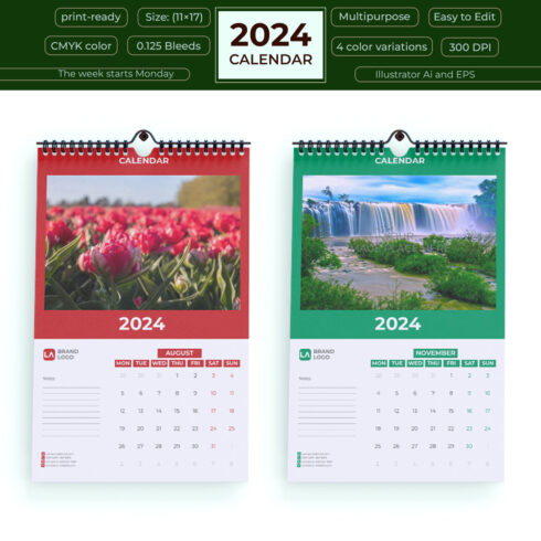 Calendar 2024 cover image.