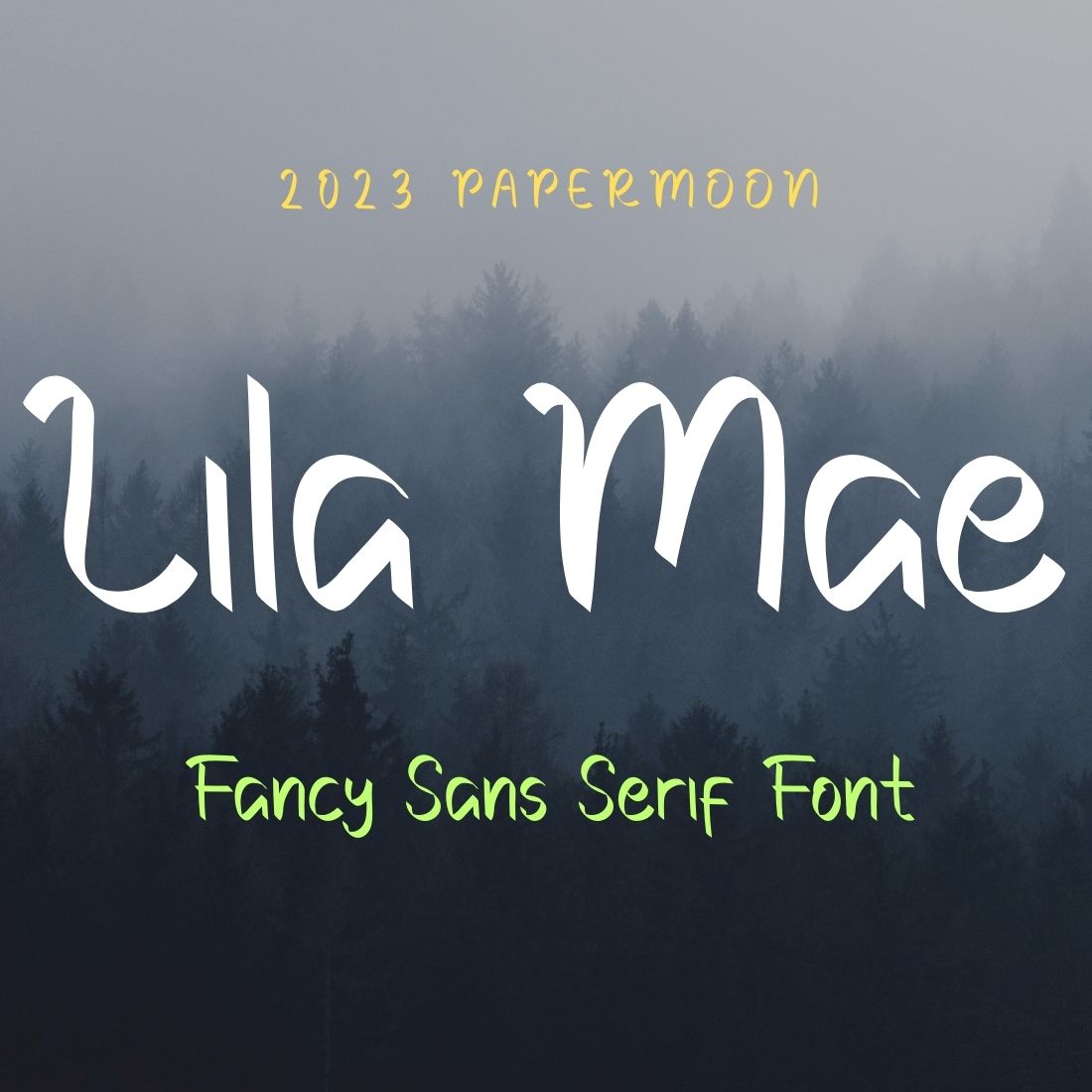 Lila Mae Fancy Sans Serif Font cover image.