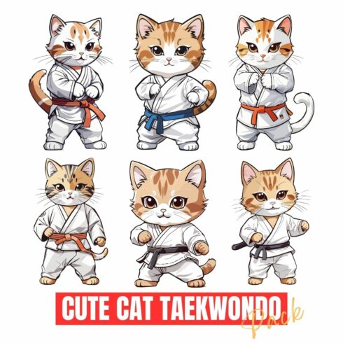 CUTE CAT TAEKWONDO PACK cover image.