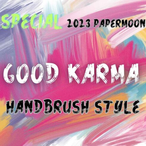 Good Karma Handbrush Font cover image.