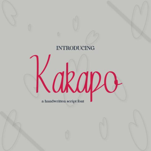 Kakapo | Handwritten Script Font cover image.