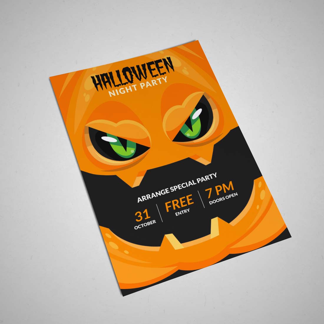 Halloween Party Flyer cover image.