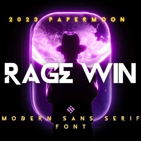 Rage Win: Modern Sans Serif Font cover image.