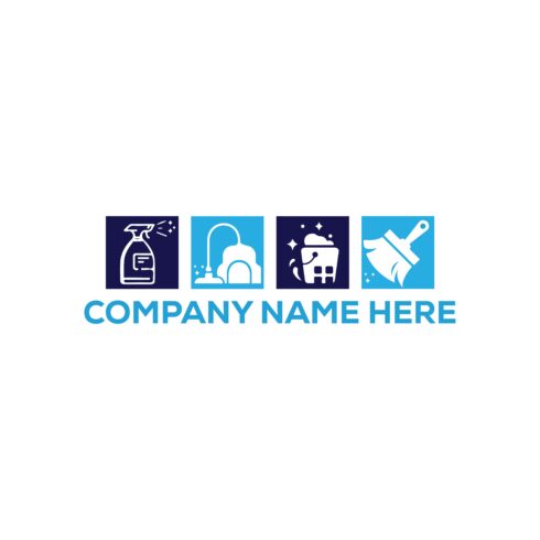 House Cleaning Logo or Icon Design Vector Image Template cover image.