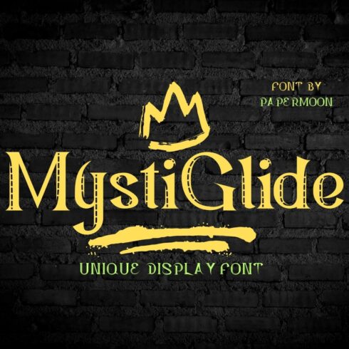 MysticGlide: Unique Display Font cover image.